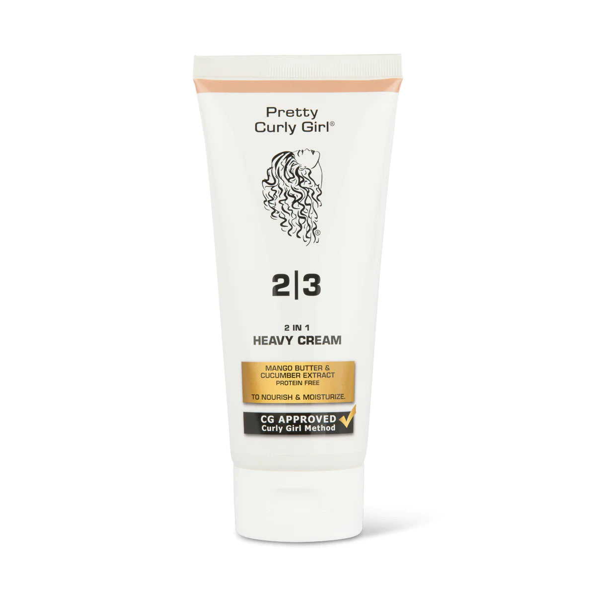 Pretty Curly Girl 2in1 protein heavy cream 250ml for strengthening, nourishing, and defining curly hair.