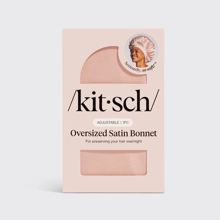 Blush Oversized Satin Bonnet