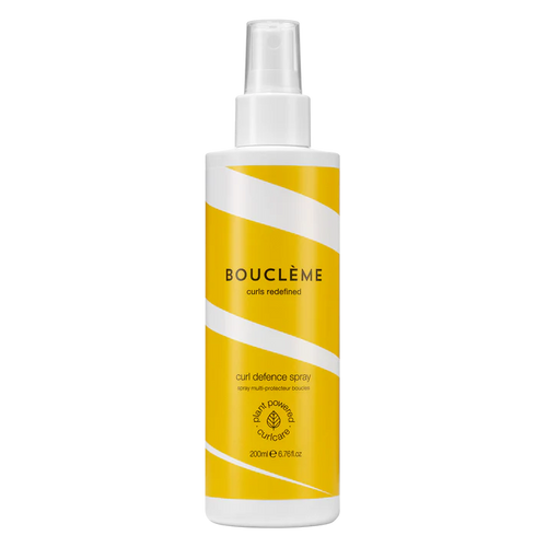 Bouclème Curl Defence Spray for protecting curly hair from heat, humidity, UV rays, and frizz.