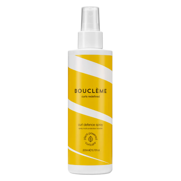 Bouclème Curl Defence Spray for protecting curly hair from heat, humidity, UV rays, and frizz.